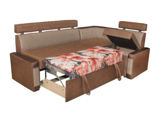 Кухонный диван Квадро 3 (со спальным местом) ткань